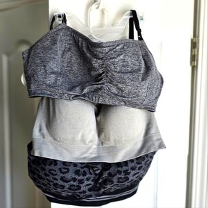 Motherhood Maternity, Warner's and MomCozy nursing pumping bras lot of 3